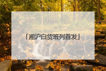 湘沪白货班列首发