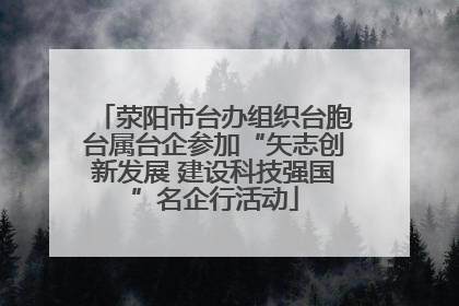 荥阳市台办组织台胞台属台企参加“矢志创新发展 建设科技强国”名企行活动