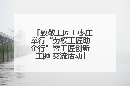 致敬工匠！枣庄举行“劳模工匠助企行”暨工匠创新主题 交流活动