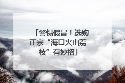 警惕假冒！选购正宗“海口火山荔枝”有妙招