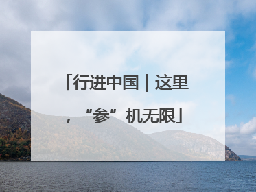 行进中国｜这里，“参”机无限