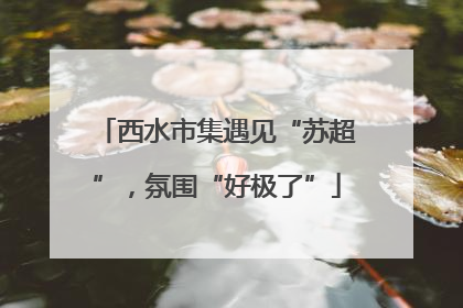 西水市集遇见“苏超”，氛围“好极了”