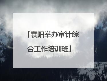 襄阳举办审计综合工作培训班
