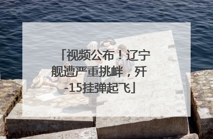 视频公布！辽宁舰遭严重挑衅，歼-15挂弹起飞