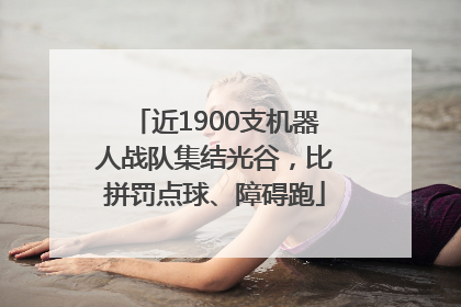 近1900支机器人战队集结光谷，比拼罚点球、障碍跑