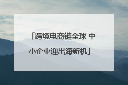 跨境电商链全球 中小企业迎出海新机