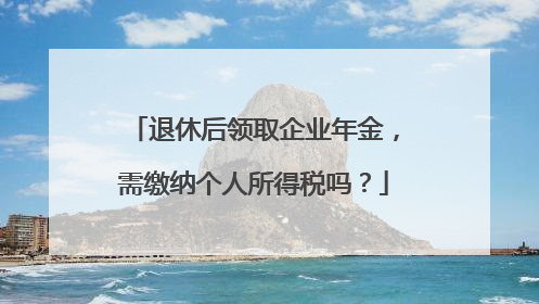 退休后领取企业年金，需缴纳个人所得税吗？