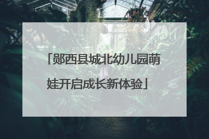 郧西县城北幼儿园萌娃开启成长新体验
