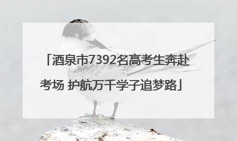 酒泉市7392名高考生奔赴考场 护航万千学子追梦路