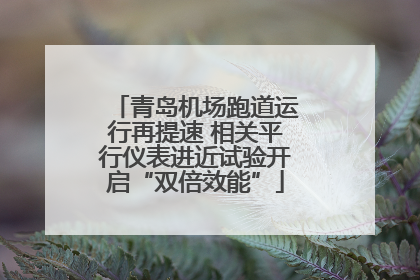 青岛机场跑道运行再提速 相关平行仪表进近试验开启“双倍效能”