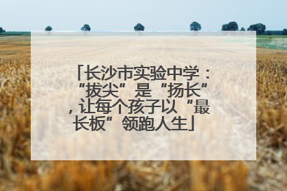 长沙市实验中学：“拔尖”是“扬长”，让每个孩子以“最长板”领跑人生