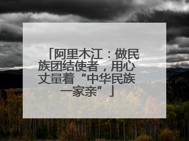 阿里木江：做民族团结使者，用心丈量着“中华民族一家亲”