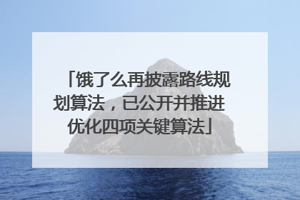饿了么再披露路线规划算法，已公开并推进优化四项关键算法