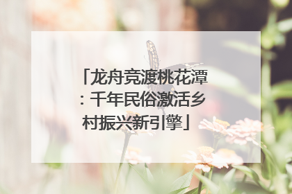 龙舟竞渡桃花潭：千年民俗激活乡村振兴新引擎