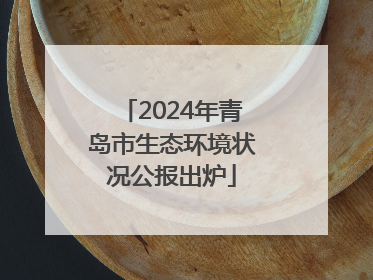 2024年青岛市生态环境状况公报出炉