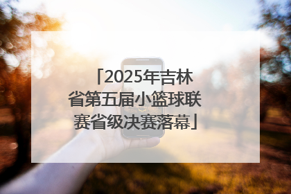 2025年吉林省第五届小篮球联赛省级决赛落幕