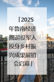 2025年鲁南经济圈退役军人投身乡村振兴成果展销会启幕