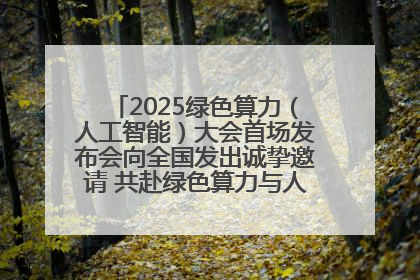 2025绿色算力（人工智能）大会首场发布会向全国发出诚挚邀请 共赴绿色算力与人工智能融合之约