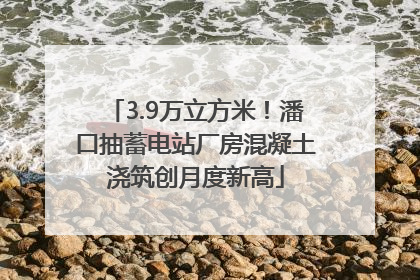 3.9万立方米！潘口抽蓄电站厂房混凝土浇筑创月度新高
