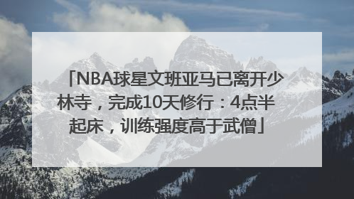 NBA球星文班亚马已离开少林寺，完成10天修行：4点半起床，训练强度高于武僧